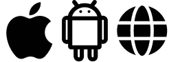 Platform icons - iOS, Android, Web